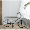 YUHAO Bicycle Plant Stand Planter for Indoor Outdoor Home Garden Decor - 38.5"x 14.5"x 25.5",Black & White - 2 of 4