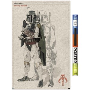 Trends International Star Wars: Saga - Boba Fett - Sketch Unframed Wall Poster Prints - 1 of 4