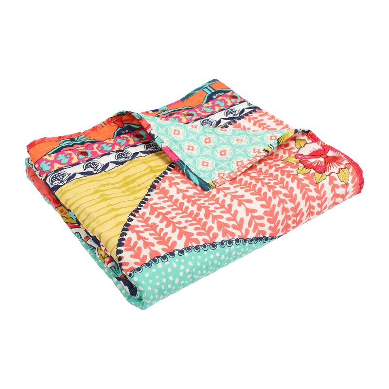 Jules Bohemian Quilted Throw - Levtex Home, 3 of 7