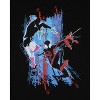 Seven Times Six Spider-Man Men's Across the Spider-Verse Miles Morales and Spider Gwen T-Shirt Adult Black - image 2 of 3