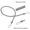 Unique Bargains Braided Decorative with Screw Hooks & Bolts Curtain Holdback Cord 6 Pcs - 4 of 4
