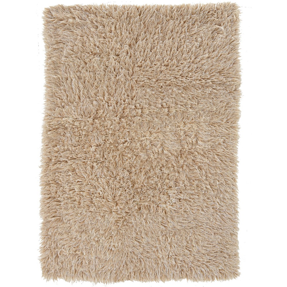 3'x5' Flokati Rug Tan - Linon
