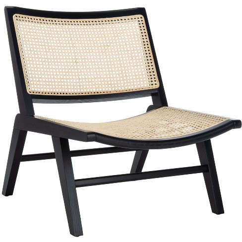 Rattan best sale black chair