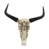 SAGEBROOK HOME 28" Resin Bull Skull Wall Accent Ivory/Black: Contemporary Mixed Media Art, Polyresin Sculpture - image 4 of 4