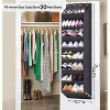 Space-Saving Over-The-Door Organizer with Deep Pockets - Narrow Profile Hanging Rack Stores Boots & Shoes in Minimal Closet Space - 2 of 4