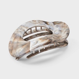 Marble Oval Shovel Hair Clip - Universal Thread™ Gray : Target