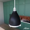 Hunter Fans 10.25" Bluff View Pendant Ceiling Light Flat Matte Black Finish - 2 of 4