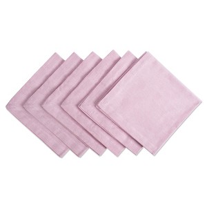 Design Imports  Chambray Napkin Set 6 Piece, Rose, 20X20" - 1 of 4