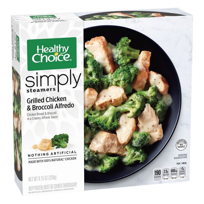 Healthy Choice Simply Steamers Frozen Chicken Broccoli Alfredo - 9.15oz, 3 of 5