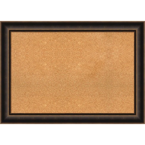 42"x30" Villa Wood Frame Natural Cork Board Oil Rubbed Bronze - Amanti Art: Wall Mount, Custom Crafted, Home & Office Decor - image 1 of 4