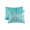 Sapphtopaz 4 Piece Sheet Set, Metallic Printed Comforter Set for Women, Men, Kids & Teens - 4 of 4