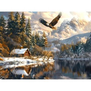 Sunsout Winter Eagle Flight 1000 pc   Jigsaw Puzzle 77129 - 1 of 4