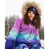 Deux par Deux Girl Two-Piece Play Snowsuit Purple Mountain Print - 3 of 4