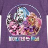Girls' - Mattel - Draculaura Frankie Clawdeen Holographic Logo Fitted Short Sleeve Graphic T-Shirt - 2 of 4