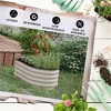 YONWAY Galvanized Raised Garden Bed Kit,Elevated Planter Box with Safety Edging, Easy DIY Stock Tank for Growing Flowers and Herbs - 4 of 4