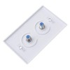 SatelliteSale Coaxial Duplex Wall Plate White Screws Included - 4 of 4