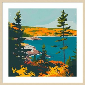Amanti Art A Scenic View I by Walker Noble Wood Framed Wall Art Print - 1 of 4