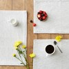 DII Ribbed Recycled Cotton Placemat Set 6 Piece, Light Gray, 13x19" - 2 of 4