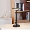 Globe Electric 12" Black 1.5W LED Integrated Outdoor (Includes LED Light Bulb) Table Lamp with Frosted Diffuser Novogratz x Globe: Iron Body - 2 of 4