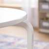 Guidecraft Kids Nordic Table & Chair Set- White: Wooden Round Toddler Table for Crafts & Writing | Playroom Furniture| Kids Activity Table w/ 4 Chairs - 4 of 4