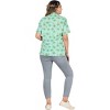 HAPPY BAY Hawaiian Shirts Womens Cotton Linen Effect Summer Beach Party Colorful Short Sleeve Tops Tropical Vacation Button Up Shirts - 4 of 4