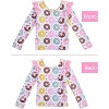 Girls Rash Guard Swimsuit Set Long Sleeve 2 Pieces Bathing Suit Swimming Skirt with Shorts 4-13Y - 2 of 3