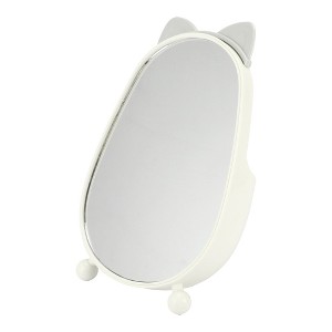 Unique Bargains Cartoon Ears Desktop Cosmetic Mirror 1 Pc - 1 of 3