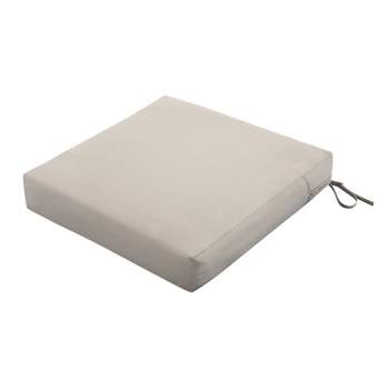 Ravenna Water-Resistant Square Patio Seat Cushion Slip Cover and Foam - Classic Accessories