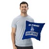 MLB Los Angeles Dodgers 2025 World Series Multi Champ Afterburn Throw Pillow 18 x 18 inches - 3 of 4