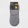Women's Cushioned 6+1 Bonus Pack Liner Athletic Socks - All In Motion™ White/Heather Gray/Black 4-10 - 2 of 3
