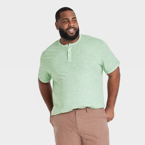 Men's Big & Tall Crewneck Short Sleeve T-shirt - Goodfellow & Co™ Green  3xlt : Target