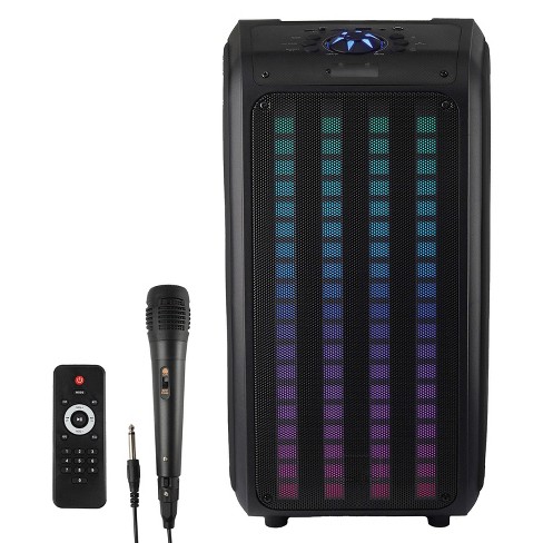 Iq Sound Sound Traveler 20 watt continuous power Portable Backpack Speaker With Wired Microphone And Remote In Black Target