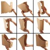 Juvale Juvale 8-Pack Kraft Paper Material Cardboard Magazine File Holder Boxes with Labels - Desk Organizer for Documents - 4 of 4