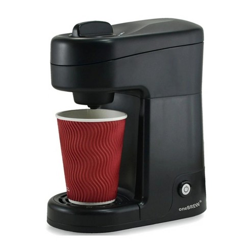 Brentwood Portable Single Serve Coffee Maker With 14oz Travel Mug In Black  : Target