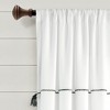 Lush Decor Farmhouse Boho Stripe Woven Tassel Yarn Dyed Cotton Blend Window Curtain Panel Set - 4 of 4