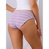 Allegra K Women's Contrasting Colors Full Coverage Low-Waisted Briefs - 2 of 4