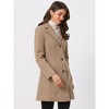 INSPIRE CHIC Women's Single Breasted Notched Lapel Long Winter Coats - 3 of 4