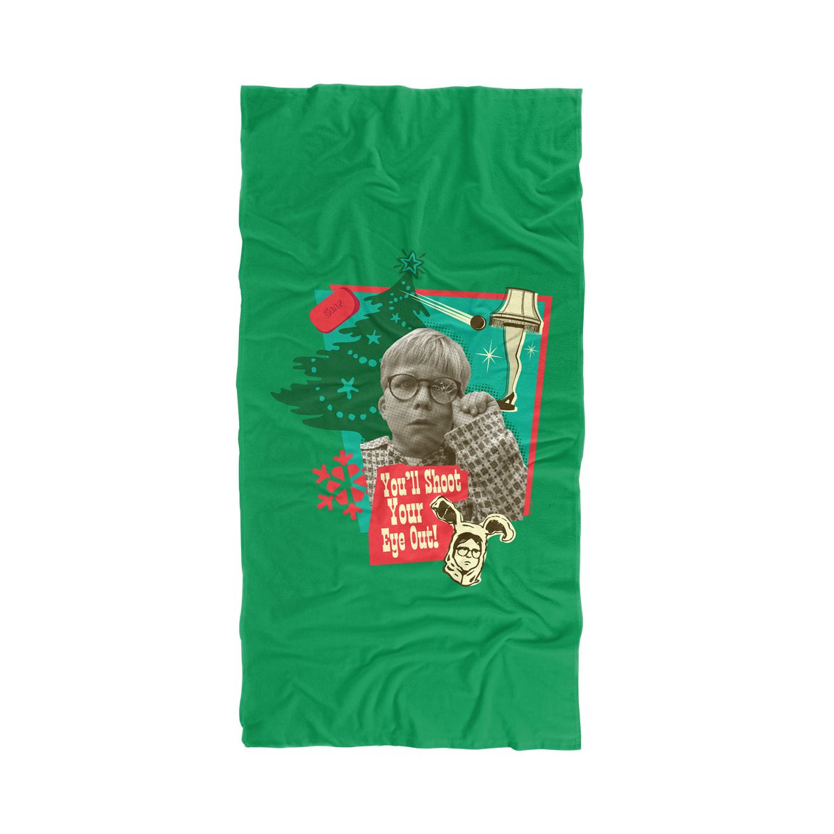 A Christmas Story You'll Shoot Your Eye Out 30" x 60" Beach Towel