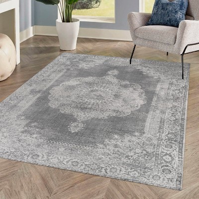 Rosalia Cottage Medallion Indoor Area Rug - JONATHAN Y
