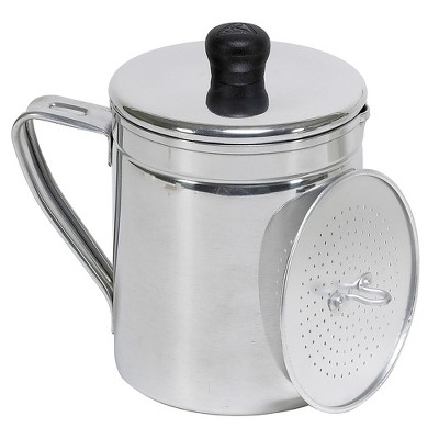 IMUSA 1.5qt Aluminum Grease Dispenser: Silver Kitchen Utensil Set, Polished Finish, Includes 40 oz. Pitcher & Funnel