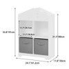 NicBex Bookcases for Living Room Multifunction Display Stand Bookshelf Toy Storage Organizer with 3 Collapsible Fabric Drawers for Bedroom - 4 of 4