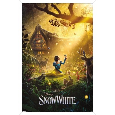 Trends International Disney Snow White: Live Action - One Sheet Framed Wall Poster Prints White Framed Version 22.375" x 34"