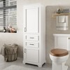 ACEPANO 71 in. H Modern Freestanding Storage Cabinet with Soft-Close Hinged Doors, Drawers & Adjustable Shelves-White - 2 of 4