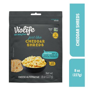 Violife Just Like Cheddar Shreds Vegan Cheese Alternative - 8oz - 1 of 4