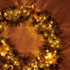 MOEPISY 6FT Prelit Artificial Christmas Garland with Dual Color LED Lights and Timer - 3 of 4