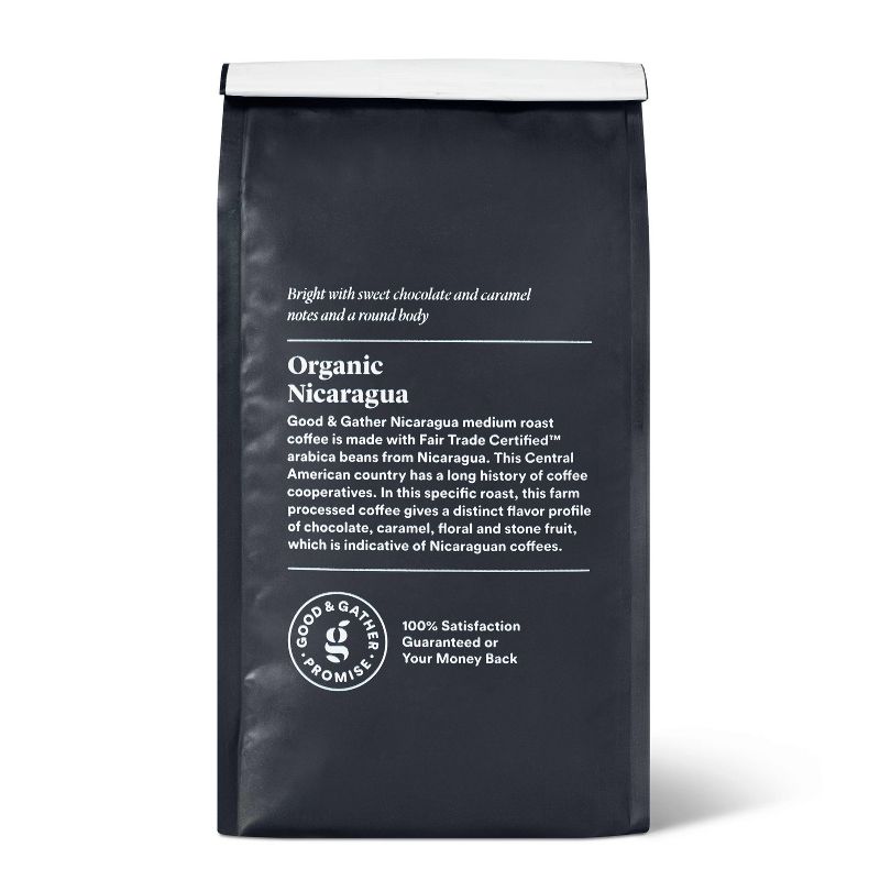 Signature Organic Nicaragua Medium Roast Ground Coffee - 12oz - Good &#38; Gather&#8482;, 4 of 9