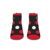 NFL Atlanta Falcons Big Dot Sleep Socks: Polka Dots Knit Ankle Apparel - 3 of 3