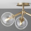 Quorum Lighting Rovi 3 - Light Flush Mount in  Aged Brass - 3 of 3