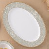 Noritake Infinity Green Gold Gold Large Oval Serving Platter - 3 of 4