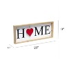 Rustic Farmhouse Wooden Seasonal Interchangeable Symbol Home Frame with 12 Ornaments - Elegant Designs - 3 of 4
